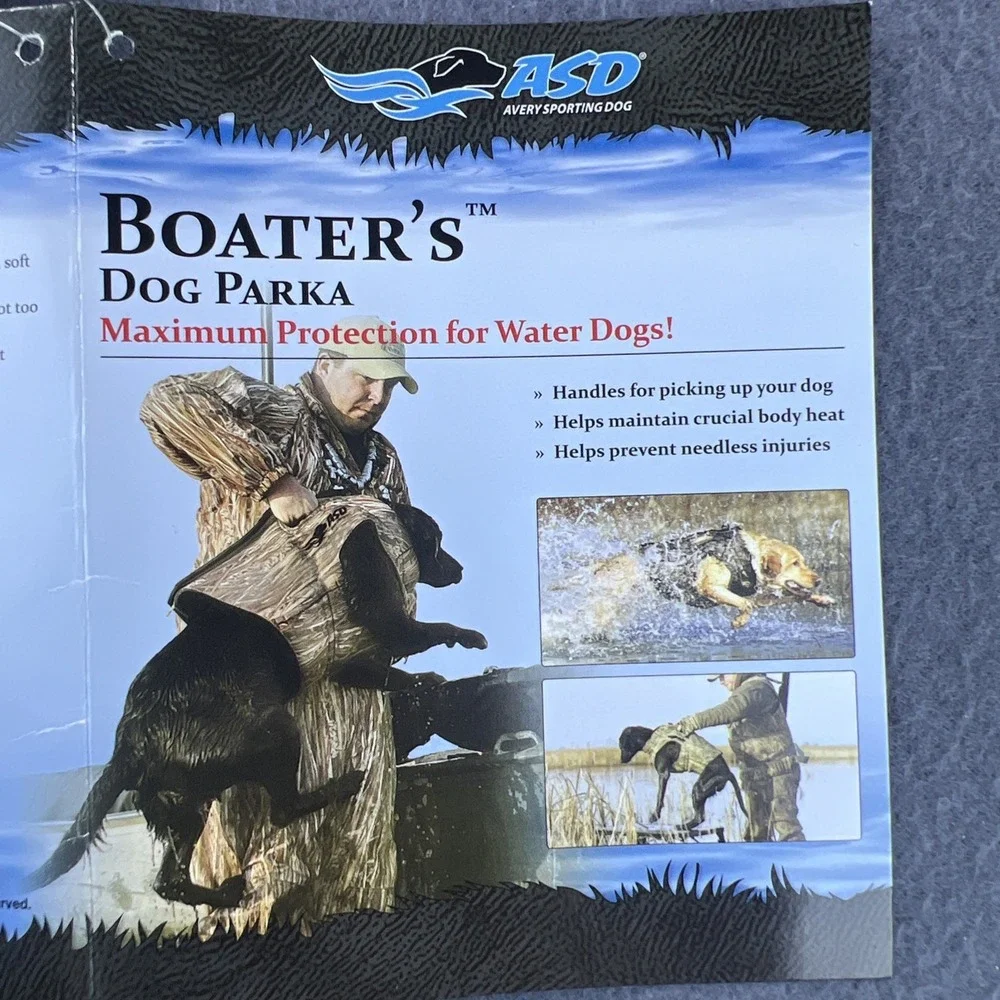 Avery Sporting Boater's Neoprene Dog Parka Realtree Max 7 Medium‎